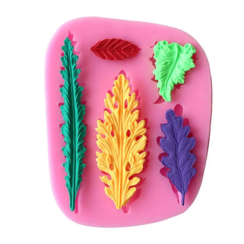 Leaves Set Fondant Cake Mold Chocolate Mold For The Kitchen Baking