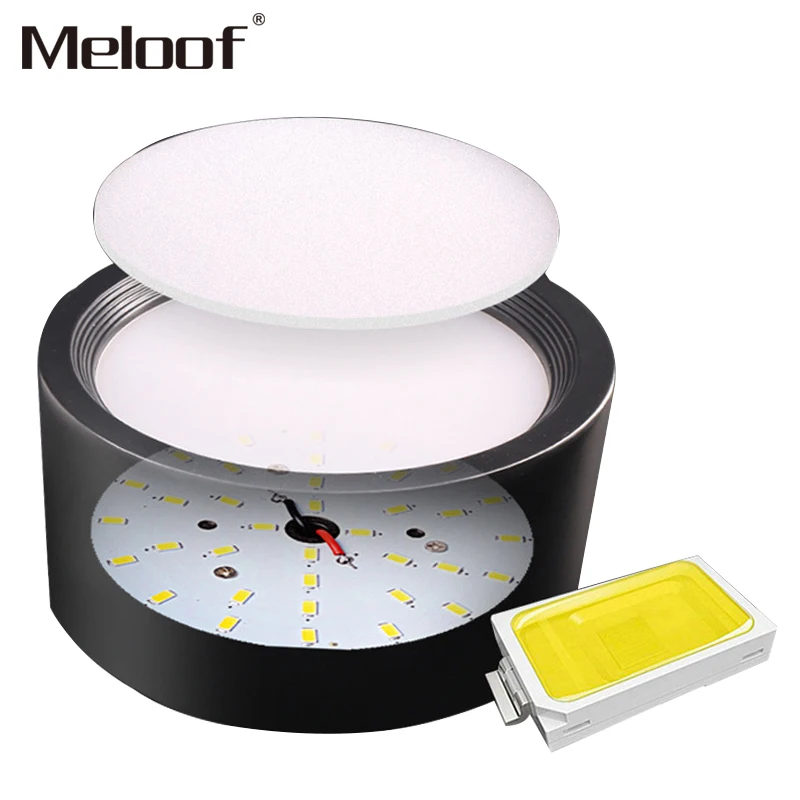 Surface Mounted Ceiling Downlight SMD5730 5W 12W 18W 20W 85-265V lamp Led downlights Ceiling Spot light+led driver
