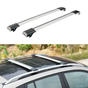 

For Volkswagen Touareg 2006-16 2PCS Alloy Cross Bar Roof Cargo Luggage Rack