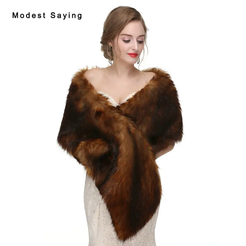 bridal fur wraps and shawls