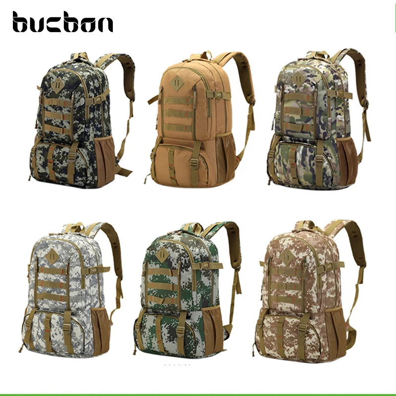 

Bucbon Large Waterproof Camouflage Military Tactical Backpack Men Women Camping Hiking Fishing Hunting Backpack Rucksack HAC037