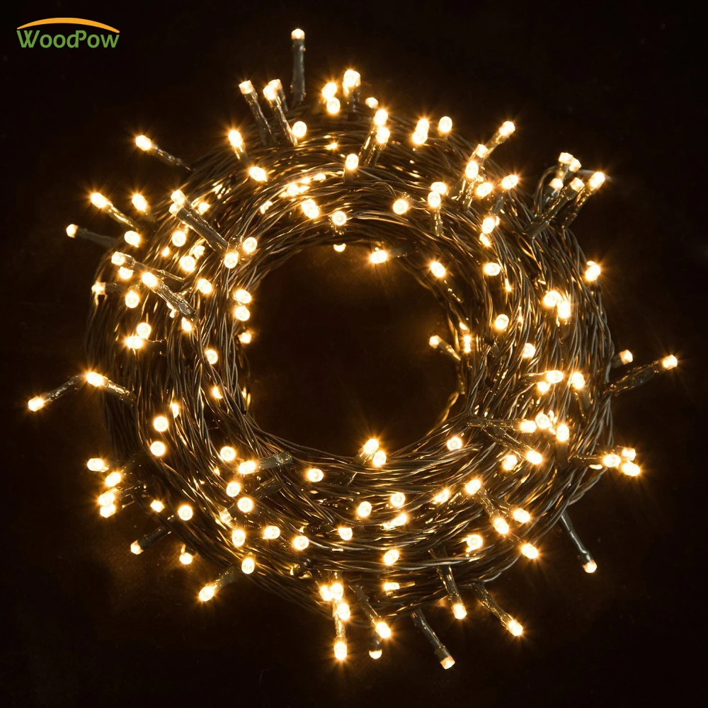 30M Waterproof 200LED String Lights LED Fairy Lights Ideal for Christmas Trees Xmas Party Wedding Outdoor Decoration With Power