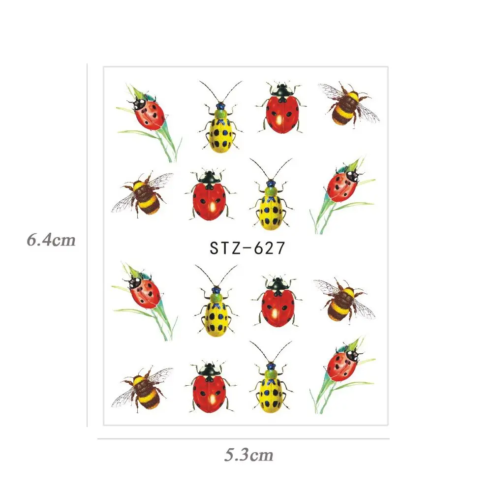 Bee ползунки наклейки s для ногтей пчела Маникюр украшения ногтей Вода переводные наклейки Обертывания Татуировки Инструменты для ногтей красоты