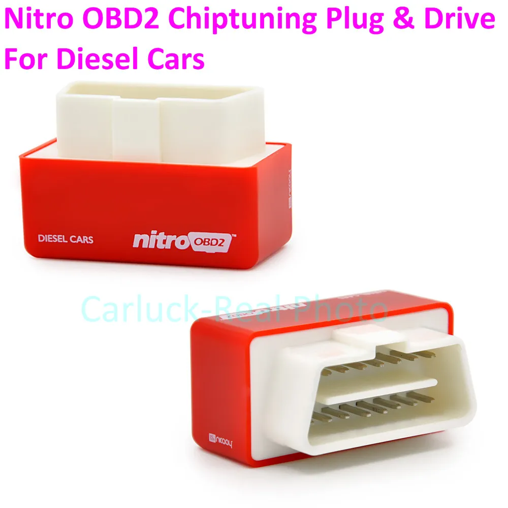 Идеальный Nitro OBD2 NitroOBD2 дизельный интерфейс настройки чипа Nitro OBD2 Plug and Drive больше мощности/больше крутящего момента obd сканер