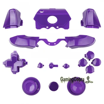 

Matte Purple Full Set RT LB RB LB Dpad Buttons for Xbox One 3.5 mm 1697 for Xbox One Elite 1698 Controller