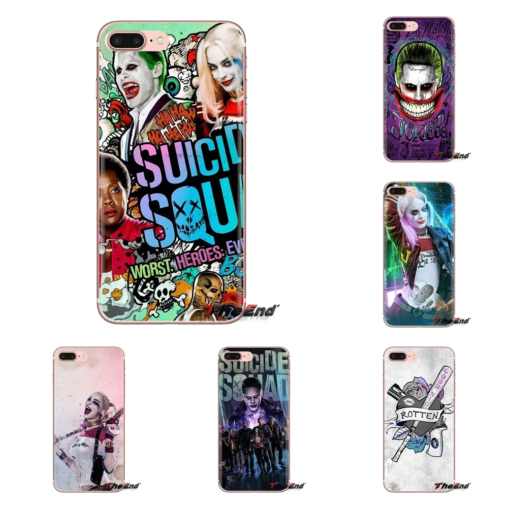 

For Xiaomi Mi3 Samsung A10 A30 A40 A50 A60 A70 Galaxy S2 Note 2 Grand Core Prime Harley Quinn Suicide Squad Soft TPU Phone Cover
