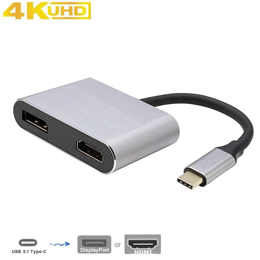 Адаптер MLLSE Thunderbolt 3 USB 1 Type-c для DisplayPort DP 4k 60 Гц HDMI 4K 30 VC0188 | Электроника