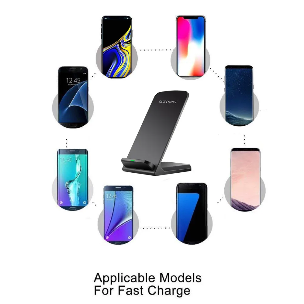 3 Coils Charge Qi Wireless Charging Stand Dock For Samsung