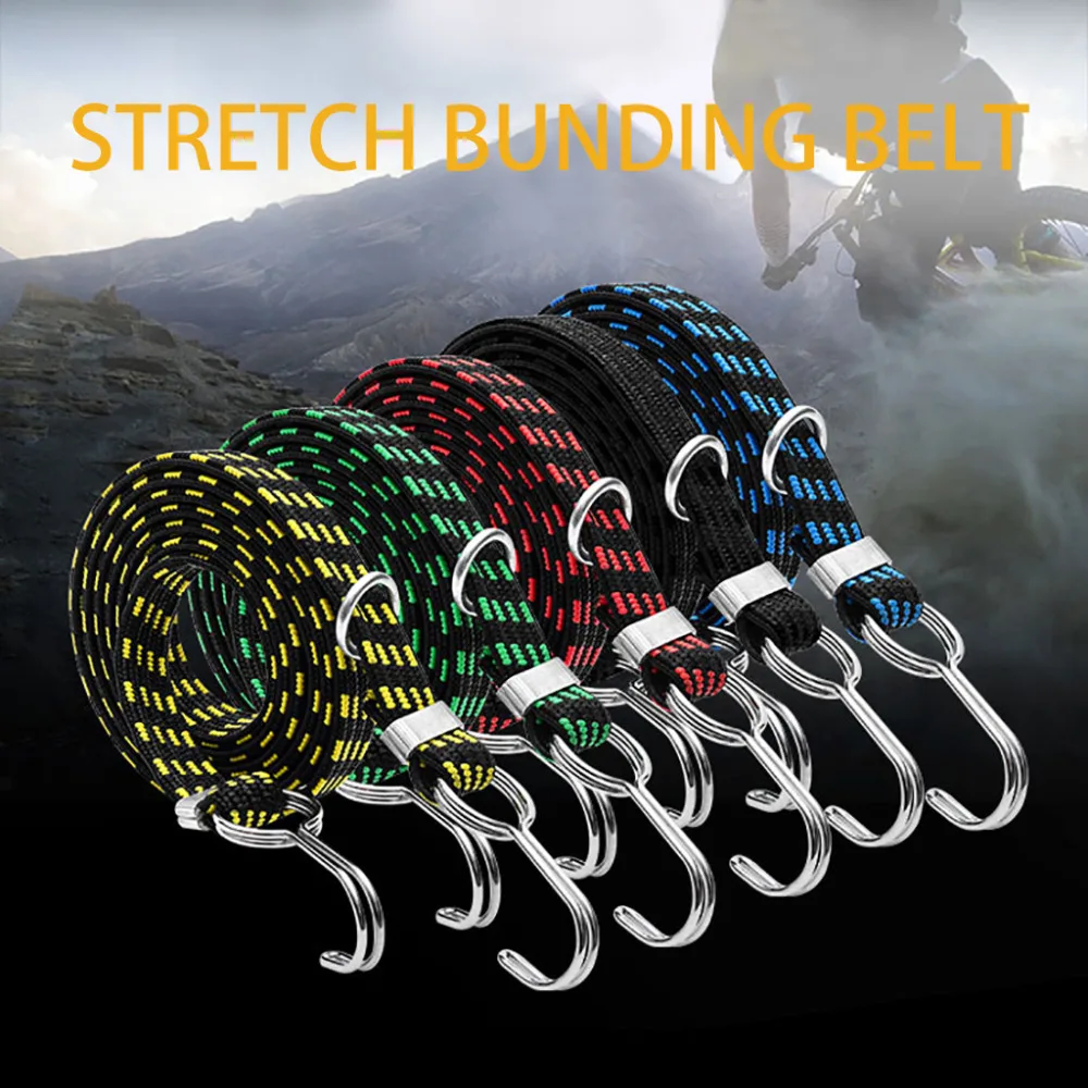 Clearance 1 m Bicycle Bike Cycling MTB Luggage Stacking Rope Banding Bungee Elastic Cord Strap Tie Fixed Band with Hook For Motorcycle &xs 2 Clearance 1 m Bicycle Bike Cycling MTB Luggage Stacking Rope Banding Bungee Elastic Cord Strap Tie Fixed Band with Hook For Motorcycle &xs 2