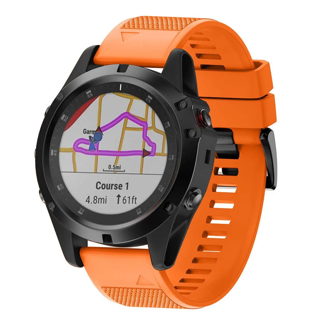 

Watch Band Soft Silicone Strap Replacement Watchband for Garmin Fenix 5X Plus Smartwatch XR649
