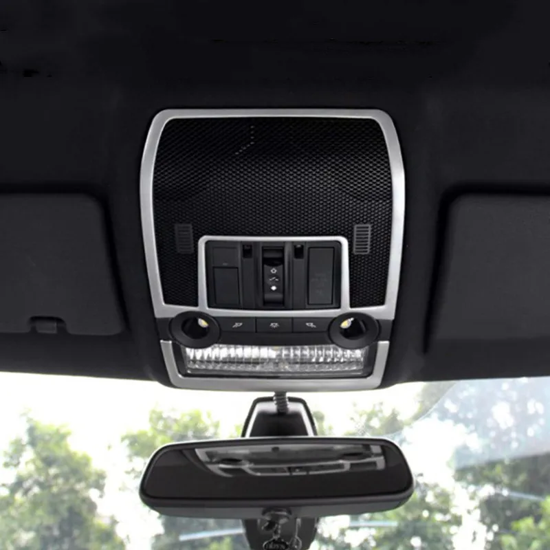 

Car Styling Front Reading Lamp Frame Decorative Cover Trim For BMW X5 X6 E71 F70 2008-2013 Interior Accessories