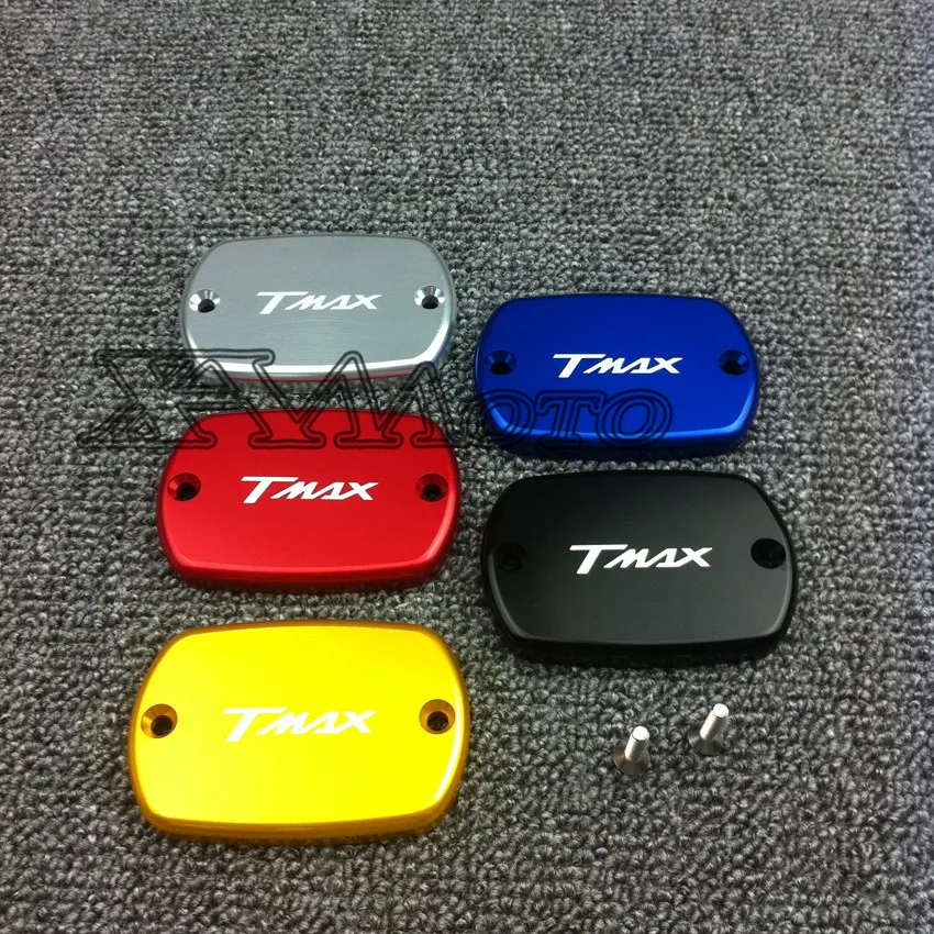 

Pair Black Color Motorcycle accessories Motorbike Brake Fluid Tank Cap Cover For YAMAHA TMax 500 TMax 530