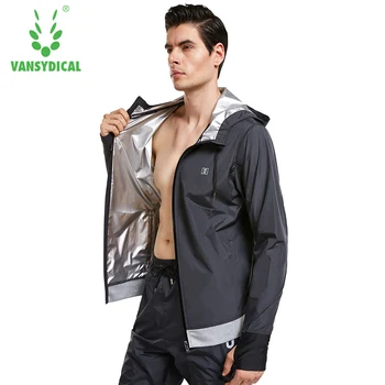 

Fast Sweating Sports Running Jackets Men's Gym Hooded Fitness Workout Tops Lose Weight Slimming Hot Sweat Sportswear