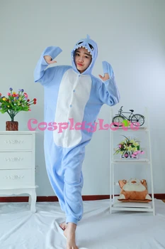 

Light Blue Shark Pajamas Animal Cosplay Costume Kid Adult Pajamas Onesies Cartoon Sleepwear Sleepsuit