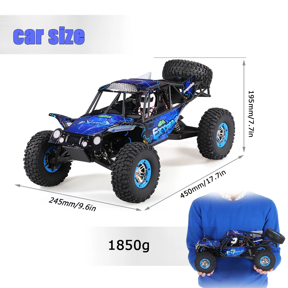 Wltoys автомобиль с дистанционным управлением для скалолазания внедорожник 10428 B2 1:10