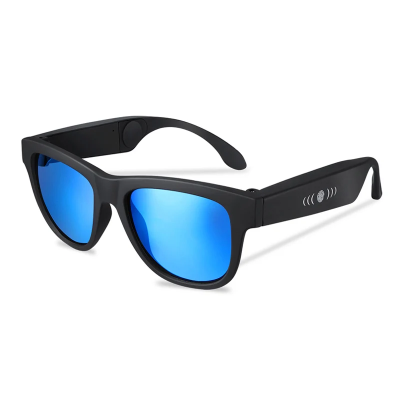 BGreen Bone Conduction Bluetooth Smart Headphone Audio Music Polarized Sunglasses Wireless Sports Headphone Stereo Headset