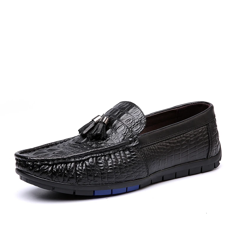 

Summer Casual Shoes Men outdoor Slip-On Loafers Moccasins breathable Genuine Leather Flats Men Male Adult Sneakers shoes L5