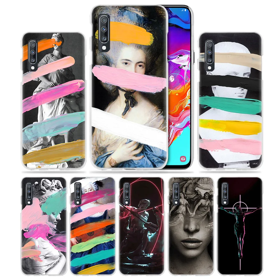 

Sculpture Brutalized Case for Samsung Galaxy A50 A70 A80 A20e A60 A40 A30 A20 A10 A8 A6 Plus A9 A7 2018 Hard PC Phone Cover Capa