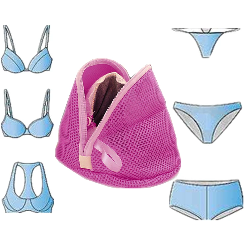 

Women Bra Laundry Lingerie Washing Hosiery Saver Protect Mesh Small Bag Aid Mesh Bag Cube Fashion Storage Bags 40D4