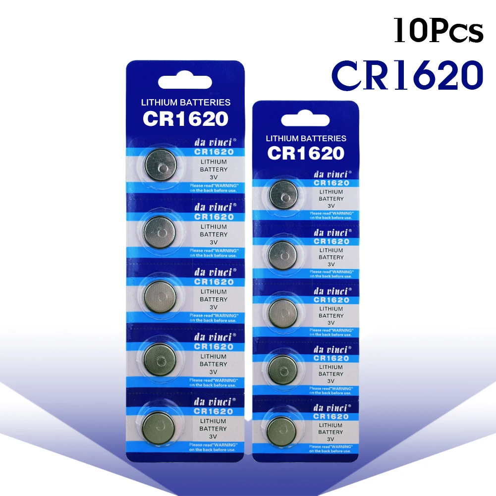 

YCDC 10pcs/Lot CR1620 1620 ECR1620 DL1620 280-208 3V Cell Battery Button Battery, lithium battery For Watches,clocks