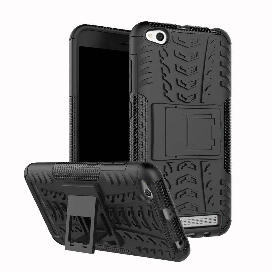 

Case For Xiaomi Redmi 5A TPU+PC 2 in 1 Hybrid Heavy Duty Armor Shockproof Stand Case Cover For Xiaomi Redmi 5A 5.0 inch