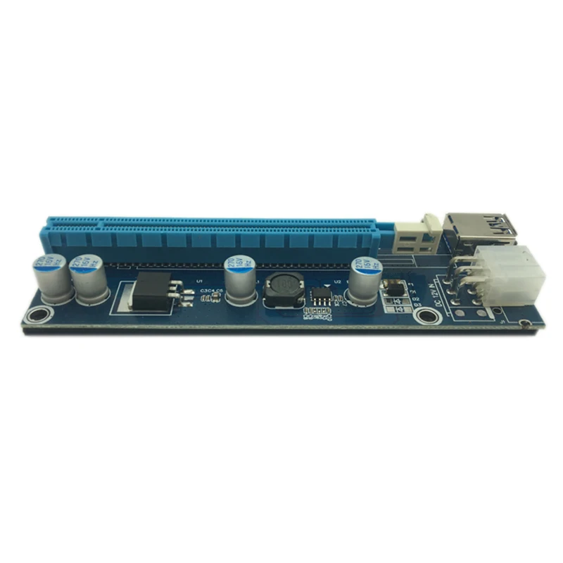 Usb 3,0 Mini Pci-E к PCIe PCI Express 1X к 16X удлинитель Riser Card адаптер Sata 6Pin 60 см кабель питания для биткоина Майнинг Биткойн