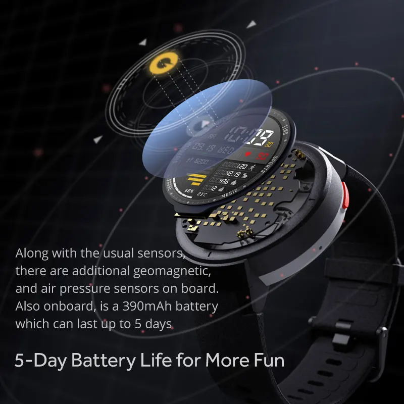 Xiaomi Huami Amazfit Verge умные часы английская версия 1,3 дюймов AMOLED экран Улучшенный HR датчик gps ответ на вызов IP68 водонепроницаемый