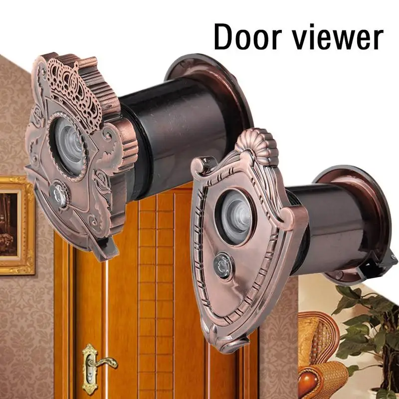 220 градусов широкий угол глазок дверной зритель с дверной звонок Регулируемый дверной spyphole зритель обязанность конфиденциальности крышка мебельная фурнитура