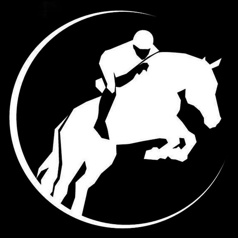 14.2 سنتيمتر * 14.2 سنتيمتر steeplechase سباق الخيل الفينيل سيارة ملصق سيارة التصميم أسود/فضي S3-4984 14.2 سنتيمتر * 14.2 سنتيمتر steeplechase سباق الخيل الفينيل سيارة ملصق سيارة التصميم أسود/فضي S3-4984