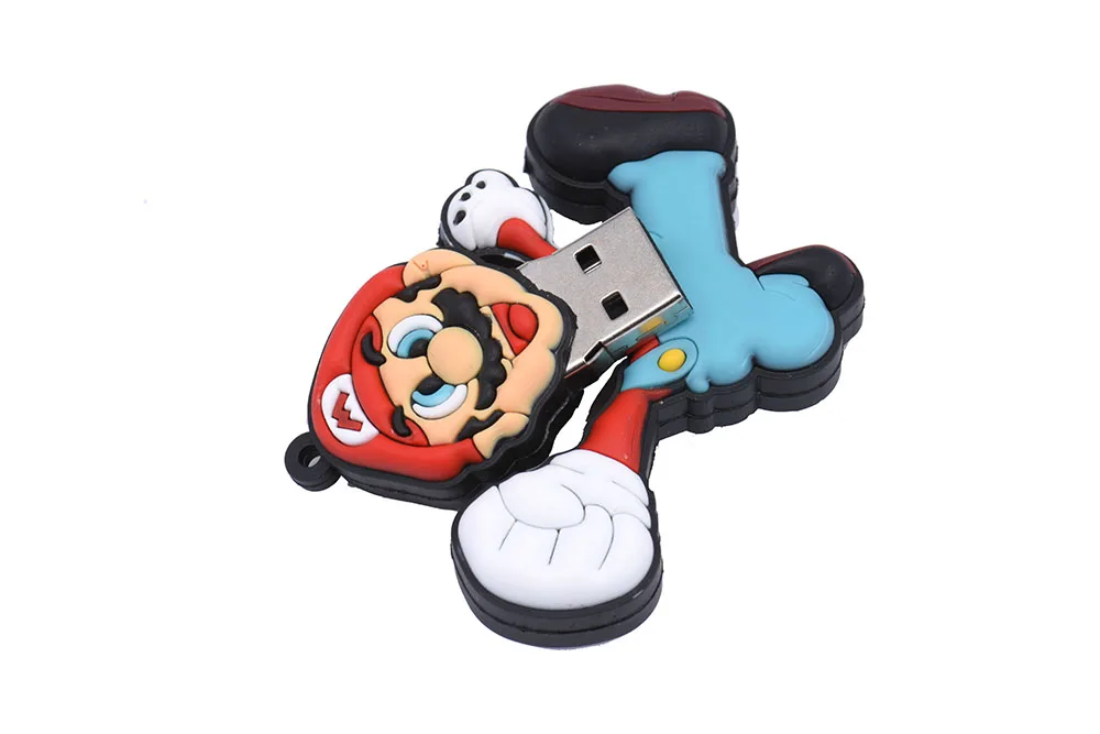 JASTER Super Mario USB флэш-накопитель Флешка в форме героя мультика Флешка 4 ГБ/8 ГБ/16 ГБ/32 ГБ/64 ГБ USB 2,0 карта памяти u диск модные подарки