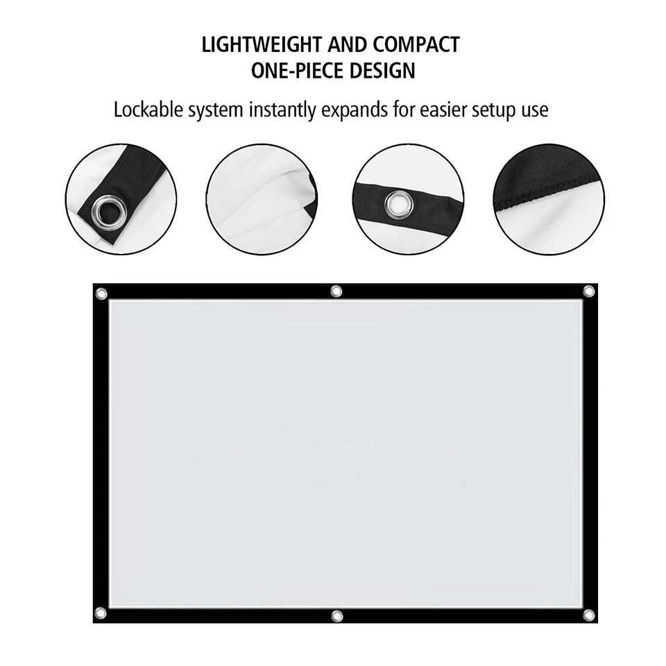 100 Inch Simple Projection Screen-9