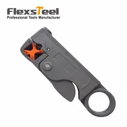 Flexsteel Сеть инструмент кабель Провода обжимной инструмент для зачистки Новый Ротари зачистки коаксиального кабеля для RG6, rg59/62/174 и RG58