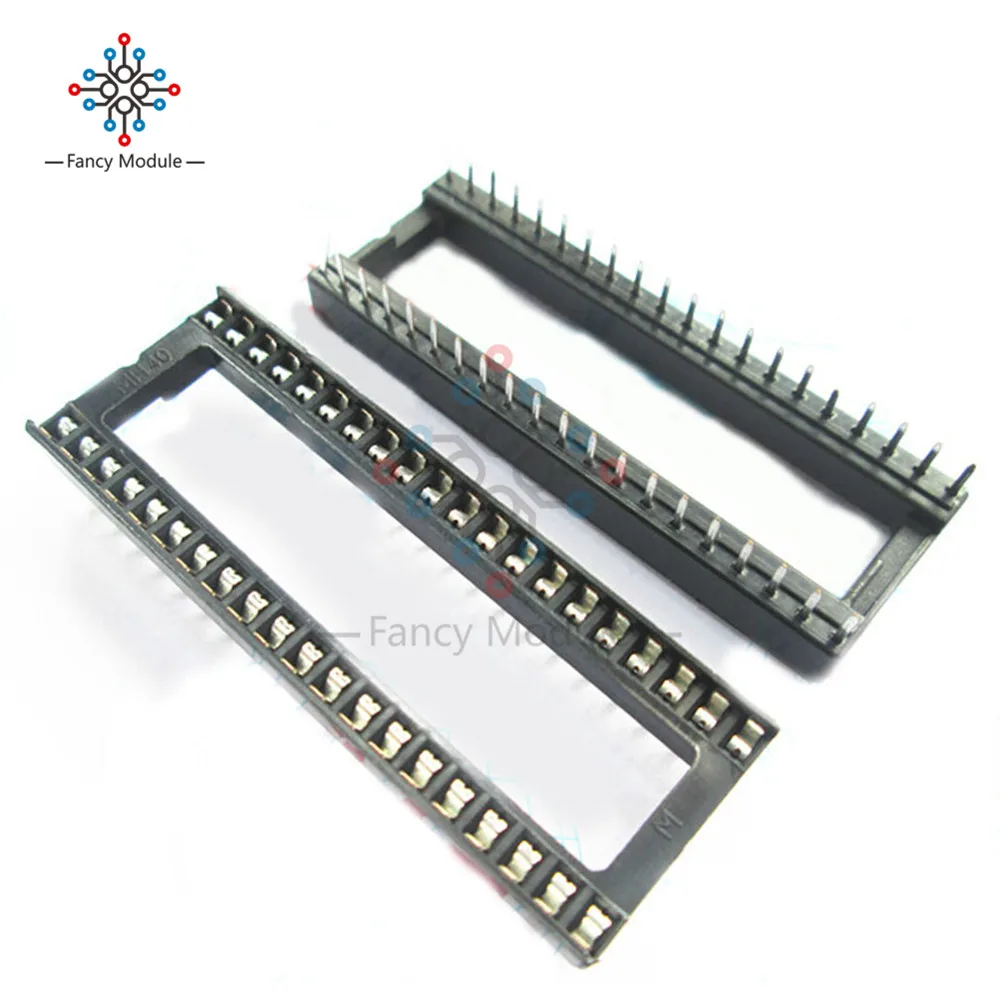 

10PCS 2.54mm 40pin DIP IC Sockets Adaptor Solder Type Dip-40P