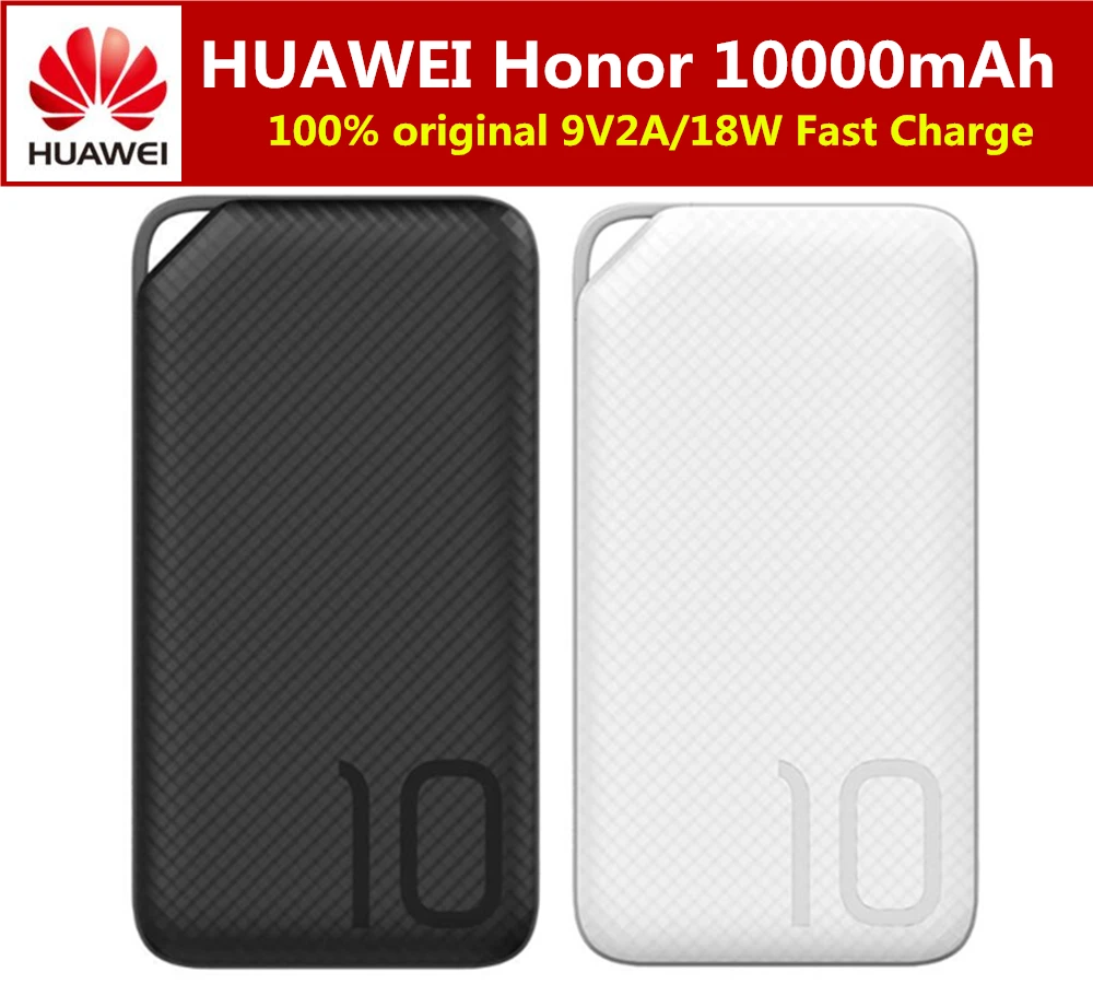  100% Original HUAWEI Honor Power Bank 10000mah AP08Q USB Type C And Micro USB Fast Quick Charge carregador portatil para celular 