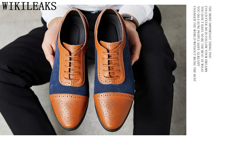 Британская Мужская обувь; coiffeur; обувь с перфорацией типа «броги»; Мужская классическая роскошная брендовая официальная обувь из натуральной кожи; zapatos italianos vestir