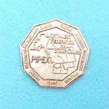 На заказ Изысканный нерегулярный Графический серебряный значок металлический Сувенир Монета