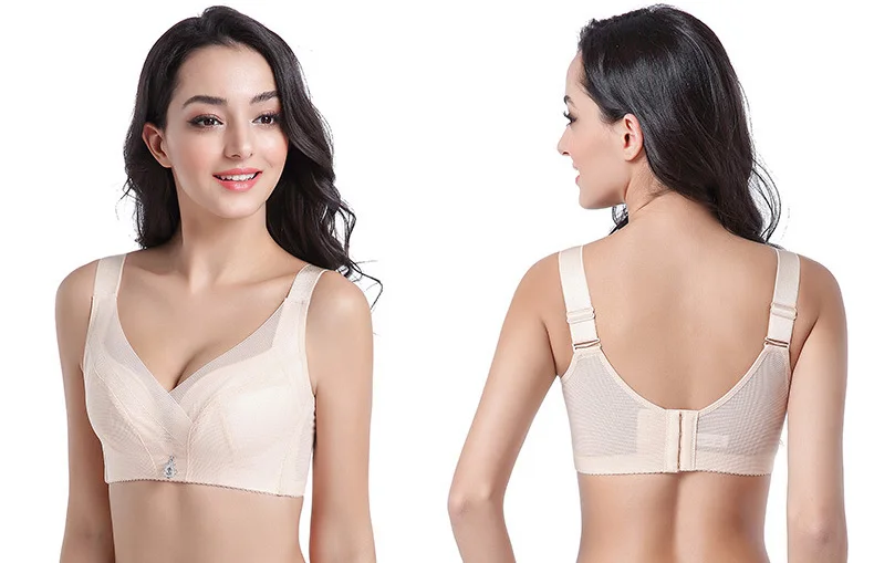 Jerrinut Sexy Bra Seamless Plus Size Bra Underwear Lace Bra Women Wire Free Breathable Push Up Bras For Women Lingerie Size 9 (2)