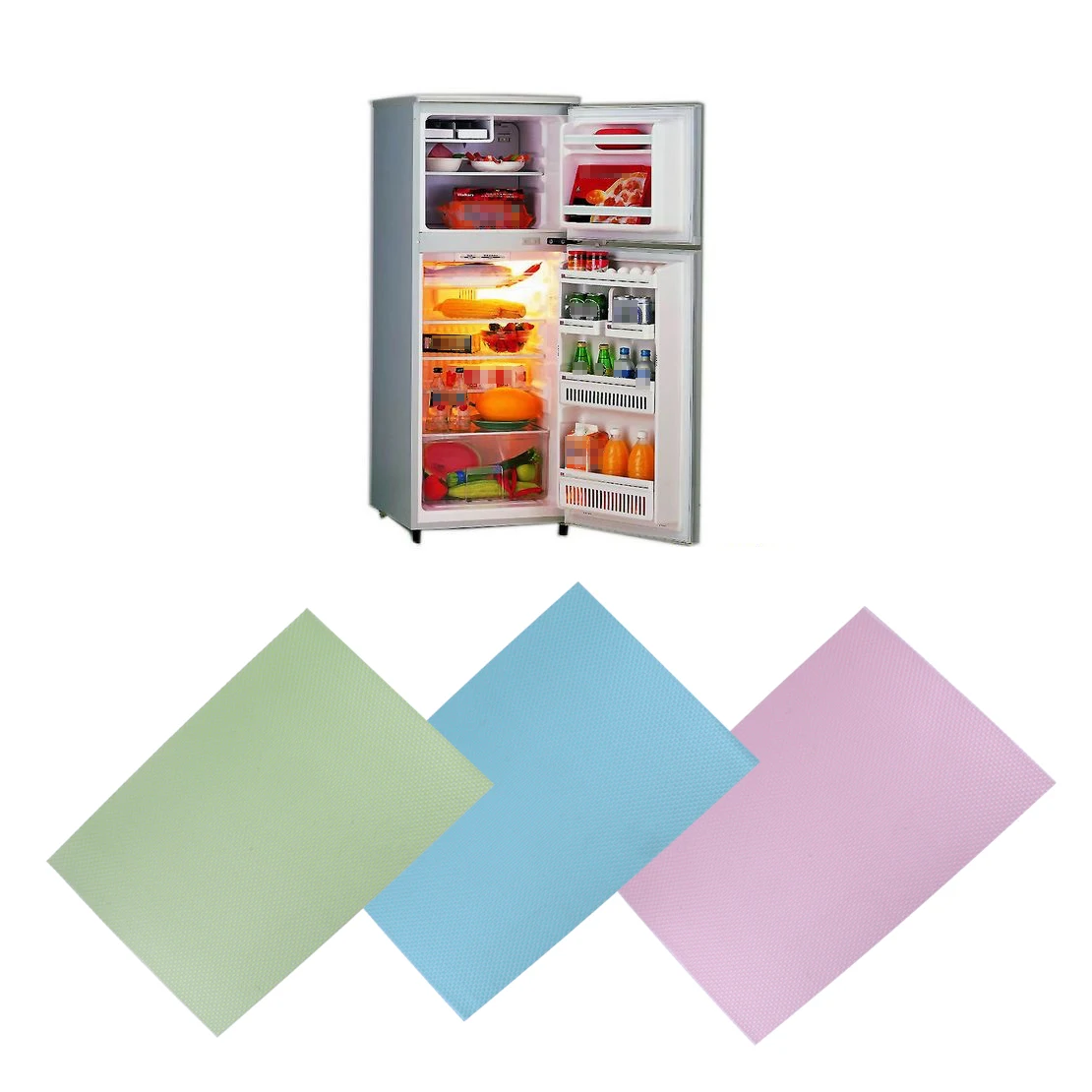 LETAOSK 4 шт. 45x29 см EVA моющийся Водонепроницаемый противообрастающий коврик для холодильника, коврик для холодильника, вкладыши для ящиков, анти Мороз для кухонной полки