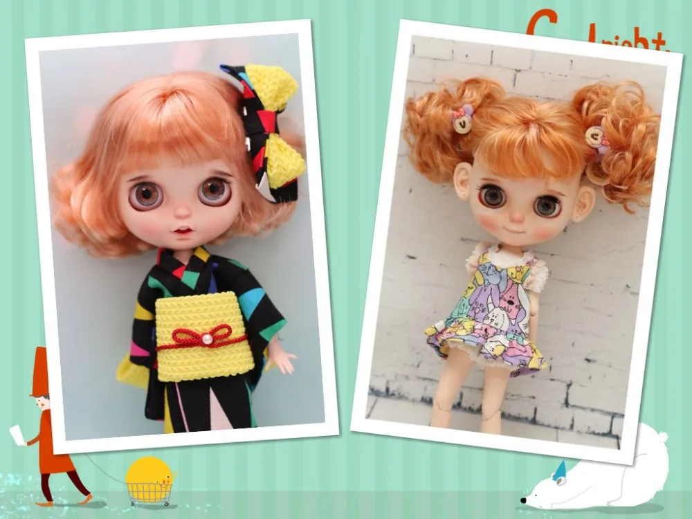 

Blyth doll scalp(RBL) short hair ,wig