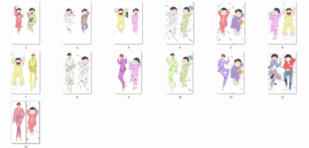 

Hot anime Mr. Osomatsu cool boy Osomatsu Matsuno Karamatsu Matsuno & Chibita pillow cover Osomatsu-san body PillowCase