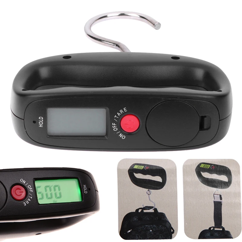 

Multifunction 50kg/10g LCD Digital Electronic Kitchen Scale Hook Belt Hanging Scale Backlight Balance Weighing Tools
