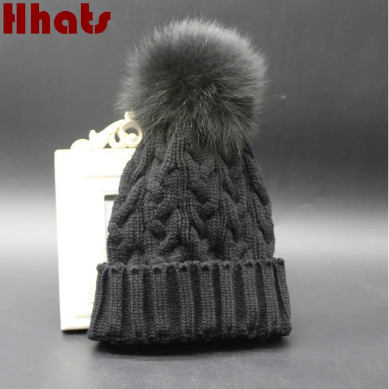 Вязаные женские шапки с помпоном из искусственного меха|winter hats for women|brand winter hatswinter