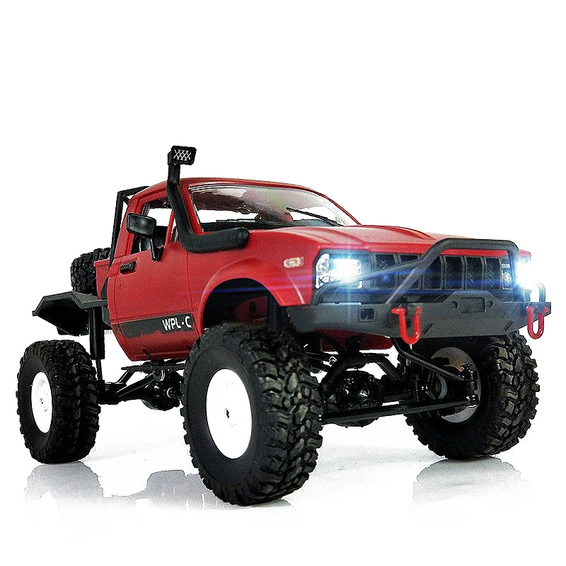 WPL C14 1:16 Scale 2.4G 2CH 4WD Mini Off-road RC Semi-truck RTR Kids Climb Truck Remoto Controle Carro Buggy Toys For Children