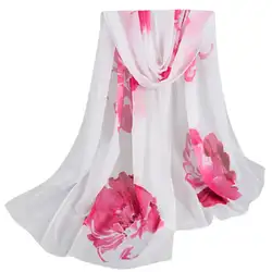 Muqgew Лидер продаж Модные женские Для женщин цветочные принты платок шифон шарф красивый Повседневное incrediable Шарфы и манишки палантин