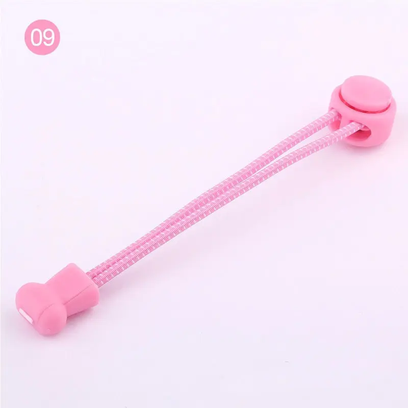 Pink Комплект из 4 предметов фиксирующий башмак шнурки эластичные шнурки для кроссовок шнурки для бега/туфли для триатлона аксессуары DIY Цвет эластичной лентой - Цвет: Pink