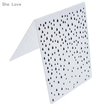 

Chzimade Small Water Drop Plastic Embossing Folder Template for Scrapbook Photo Album Christmas Card Cutting Dies Template Decor