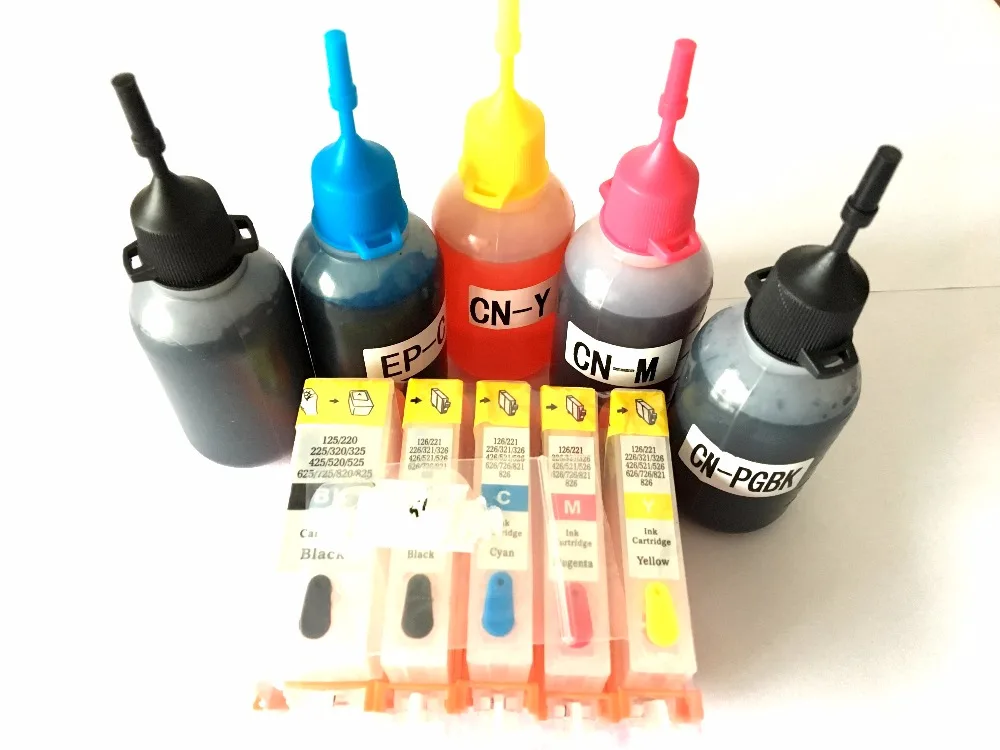 

PGI-520 CLI-521 Ink Refill Kit For Canon PiXMA iP3600 iP4600 iP4700 MP540 MP550 MP560 MP620 MP620B MP630 MP640 MP980 Printers