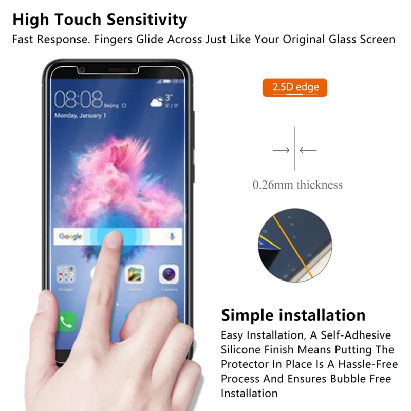 Защитное стекло 9H закаленное для Huawei Nova 2 Plus 3E Lite 3 i 3i 2i|Защитные стёкла и плёнки| |