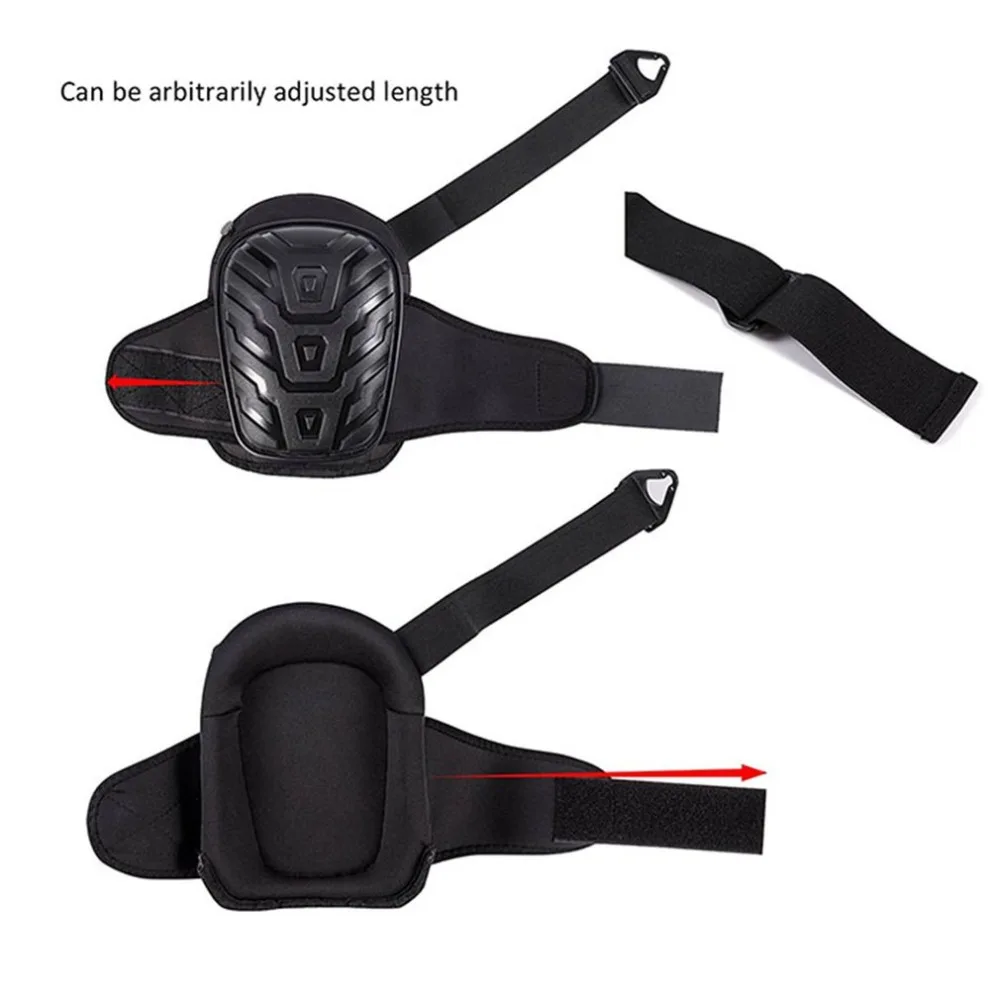 

1 Pair/set Professional Knee Pads with Adjustable Straps Safe EVA Gel Cushion PVC Shell Knee Pads for Heavy Duty Work