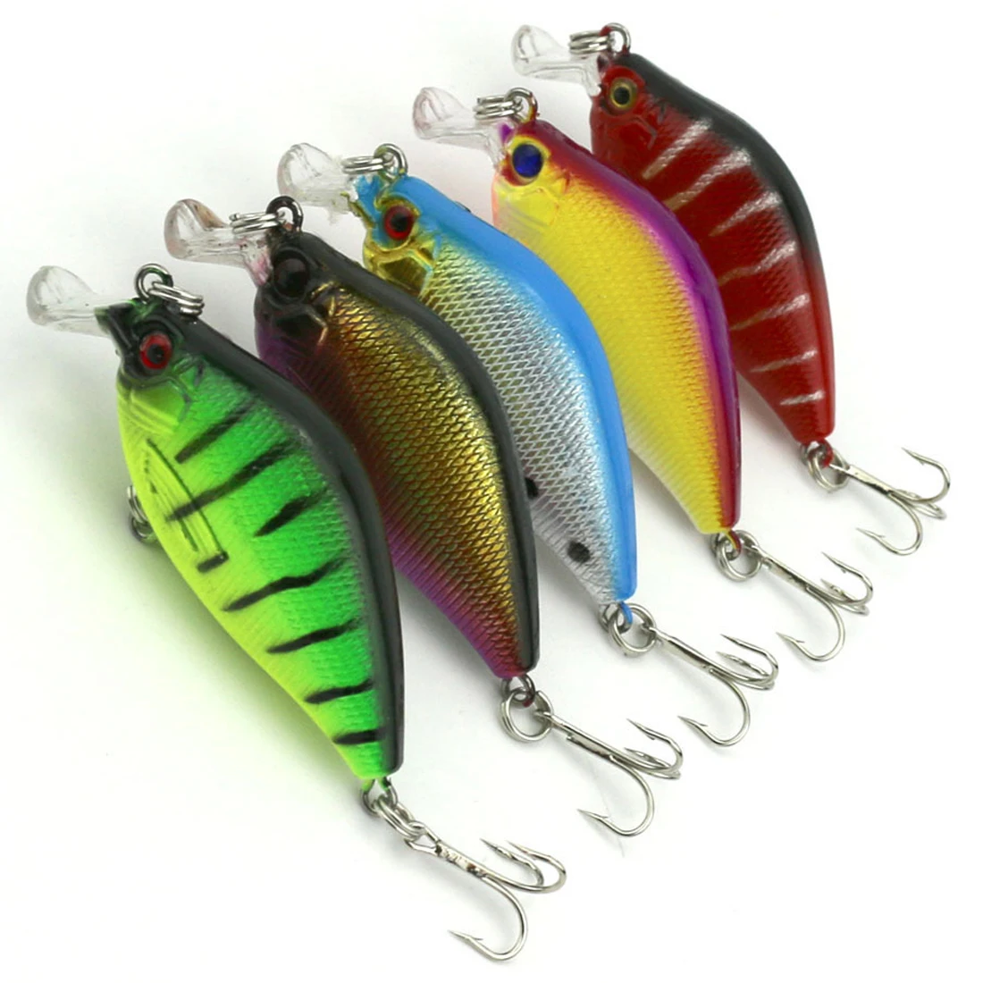New 1PCs 6.5cm 8.4g Artificial Bass Fishing Lures Hard Plastic Laser 3D